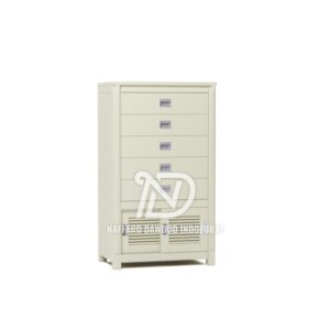 08AF-007 Dannon Krepyak Modern Drawers Chest with Sliding Door