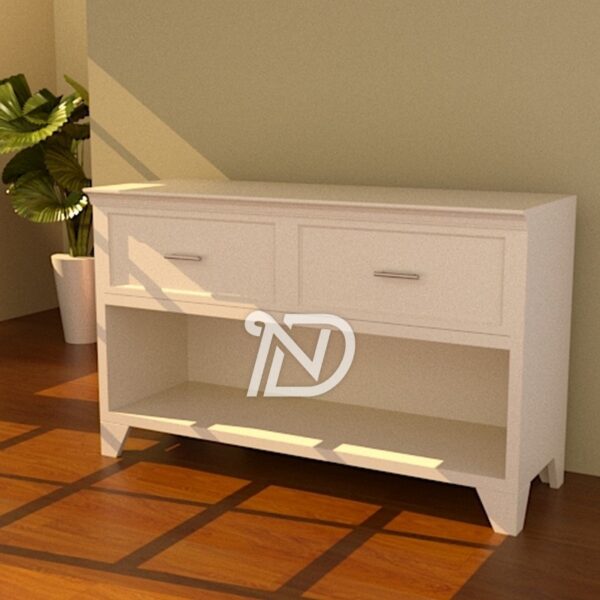Dabeueh Puteh 2 Drawer Console Table