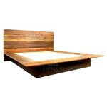 Contemporary-Teak-Queen-Bed-Wood-Frame