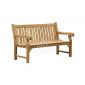 Big Classic Teak Bench 155 cm For Sale