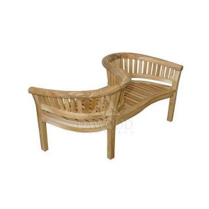Best Curved Contemporary Outdoor Teak Bench