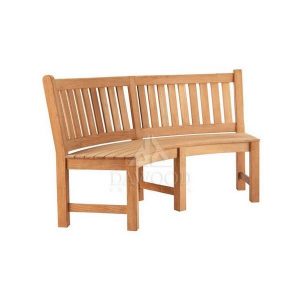 Cheap Curved No Arm Teak Bench