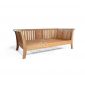 Sale Curved Out Armrest Teak Bench