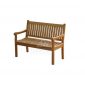 Sale Wave Teak Outdoor Bench 120 cm