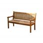 Wave Teak Outdoor Bench 150 cm For Sale