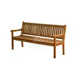 Wave Teak Outdoor Bench 180 cm
