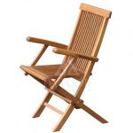 DCFL-002-Classic Teak Folding Arm Chair