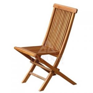 Classic Teak Folding Side Chair