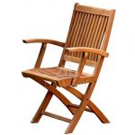 Kiffa Teak Folding Arm Chair