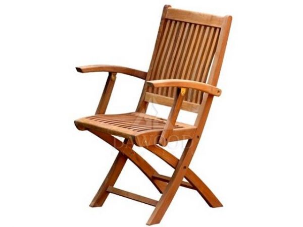 Kiffa Teak Folding Arm Chair