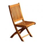 DCFL-013-Kiffa Teak Folding Side Chair Wide Slat