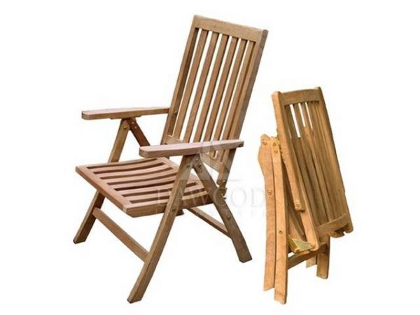 DCFL-022-Penza Teak Reclining Chair Penza Teak Reclining Chair