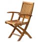 Toraja Teak Folding Arm Chair