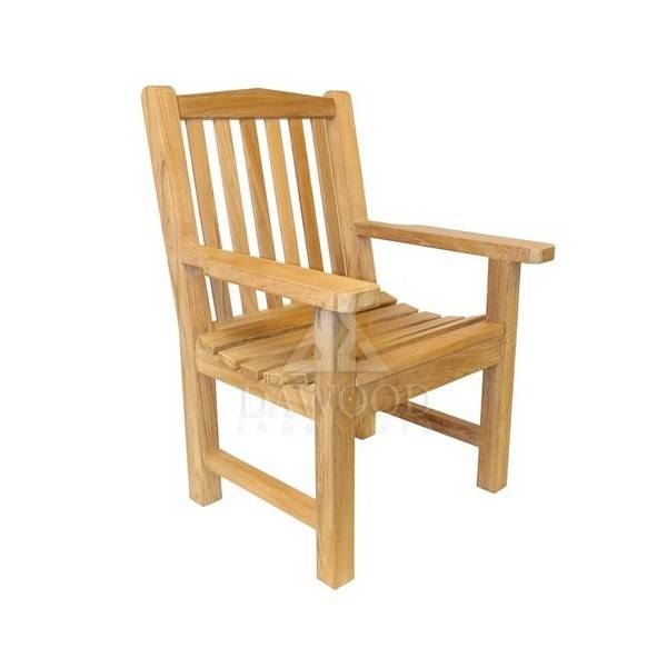 DCGD-011 Classic Teak Garden Arm Chair-Dawood Outdoor Furniture Manufacturers Classic Teak Garden Arm Chair