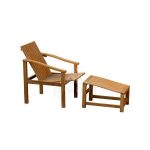 Denpasar Teak Lounge Chair with Footstool