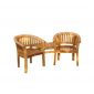 Halfmoon Teak Love Seats Chair