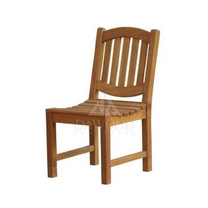 Oval Teak Garden Side Chair