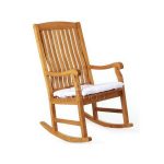 High Back Teak Rocking Chair
