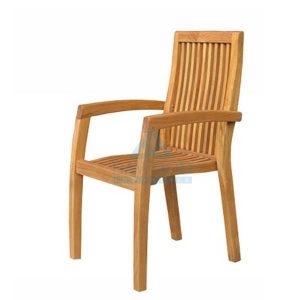 Casagrande Teak Stacking Chair