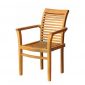 Herera Teak Stacking Arm Chair