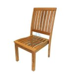 DCST-015-Teak Garden Stacking Side Dining Chair