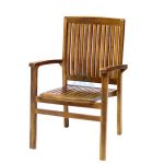DCST-016-Teak Wood Stacking Chair