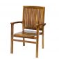 Teak Wood Stacking Chair
