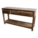 DICT-003-Reclaimed-Teak-Wood-3-Drawers-Console-Table