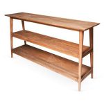 DICT-004-Teak-Wooden-2-Shelf-Console-Table-140X45X96