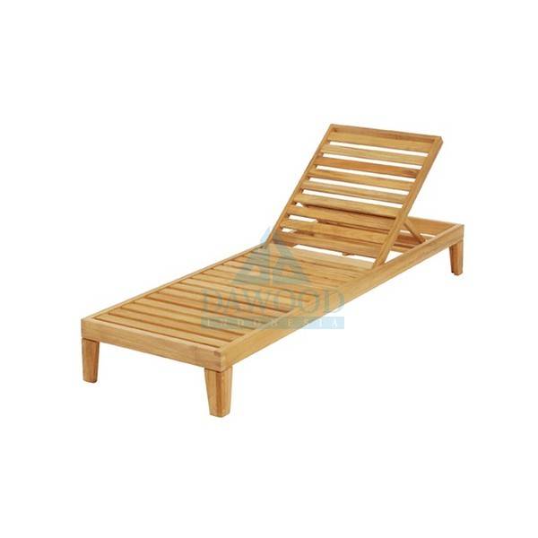 DLDD-008 Barlow Base Teak Sun Lounger-Indonesia Furniture Manufacturer Barlow Base Teak Sun Lounger