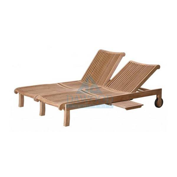 DLDD-011 Bristol Double Teak Sun Lounger-Indonesia Furniture Manufacturer Bristol Double Teak Sun Lounger