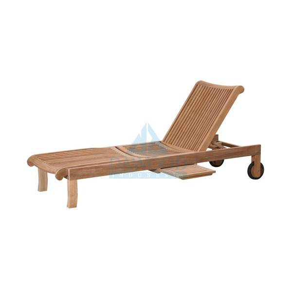 DLDD-012 Bristol Single Teak Sun Lounger-Indonesia Furniture Manufacturer Bristol Single Teak Sun Lounger