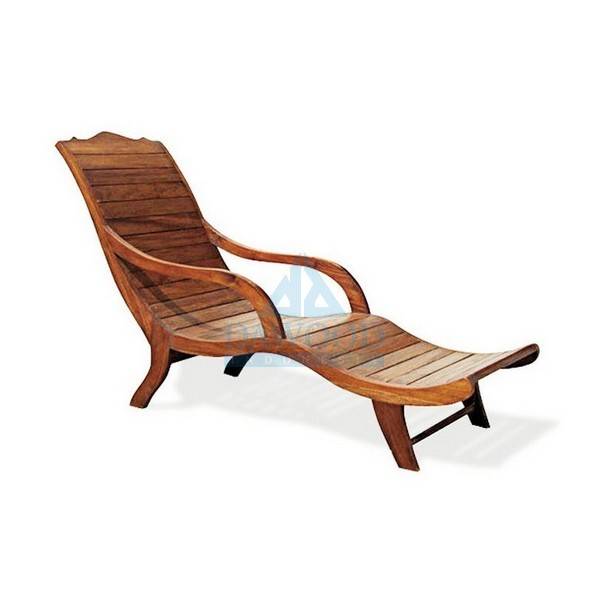 DLDD-013 Capri Teak Sun Lounger-Indonesia Furniture Manufacturer Capri Teak Sun Lounger
