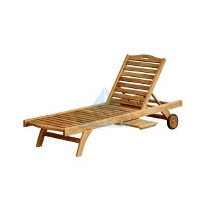 Classic Teak Sun Lounger