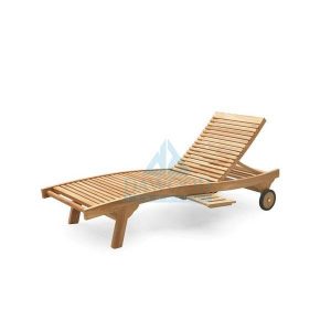 Curve Main Frame Teak Sun Lounger