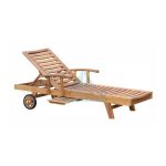 Madison Arm Teak Sun Lounger