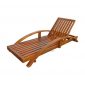 Sakis Teak Sun Lounger