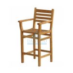 DRCR-001 Arizona Teak Garden Bar Chair-Jepara Indonesia Furniture