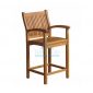 Marley Teak Garden Bar Arm Chair