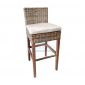 Modern Teak Legs Bar Chair-Cushion