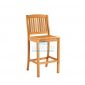 Verona Side Teak Garden Bar Chair