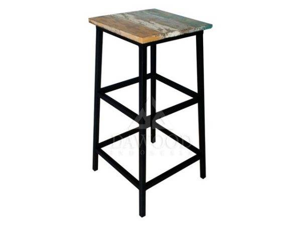 Stool Wood and Steel DRER-002 Industrial Height Bar Stools
