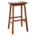 DRLR-001 Adorable Saddle Seat High Bar Stool-Teak Wooden Furniture