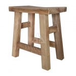 DRLR-013 Reclaimed Teakwood Traditional Stool-Teak Outdoor Furniture Indonesia