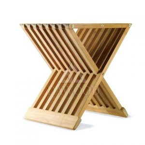 Teak Folding Outdoor Shower Stool