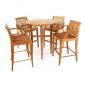 DRSR-001 Laguna Teak Arm Bar Chair and Bar Table Set