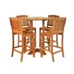 Square Bar Table and Side Bar Chairs Sets