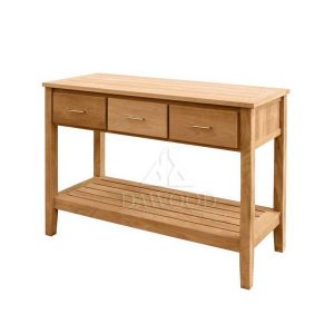 Three Drawers Teak Console Table
