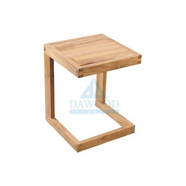 DTCS-014 Modern Outdoor Teak Side Table-Jepara Teak Outdoor Indonesia Furniture Modern Outdoor Teak Side Table