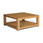 DTCS-030 Simple Design Teak Coffee Table with Shelf-Jepara Teak Outdoor Indonesia Furniture